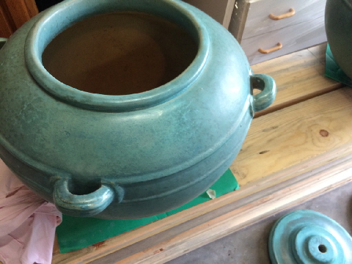 Glazed Gladding McBean Urn After Repair
